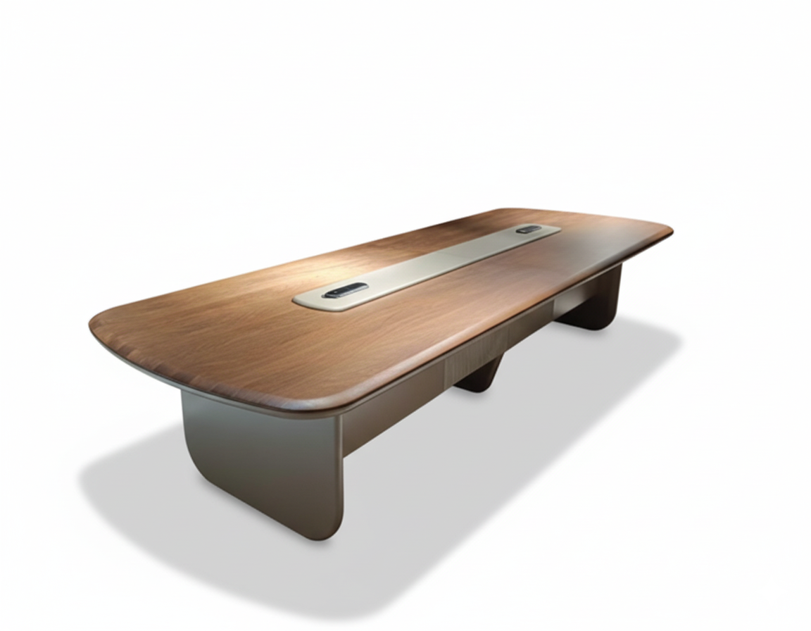 Table de réunion Walnut Executive 380 / 480 – Noyer haut de gamme