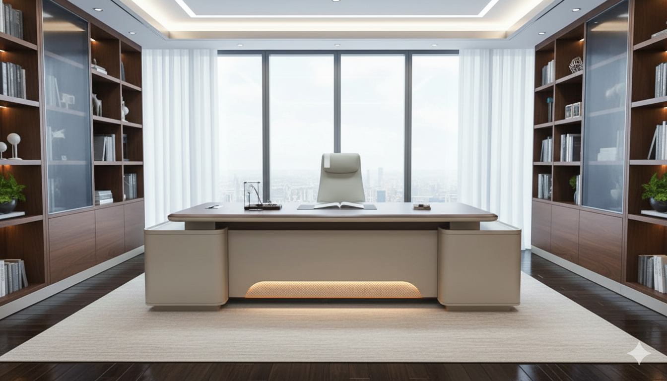 Bureau direction Walnut Executive 240 / 280 / 320 – Noyer haut de gamme