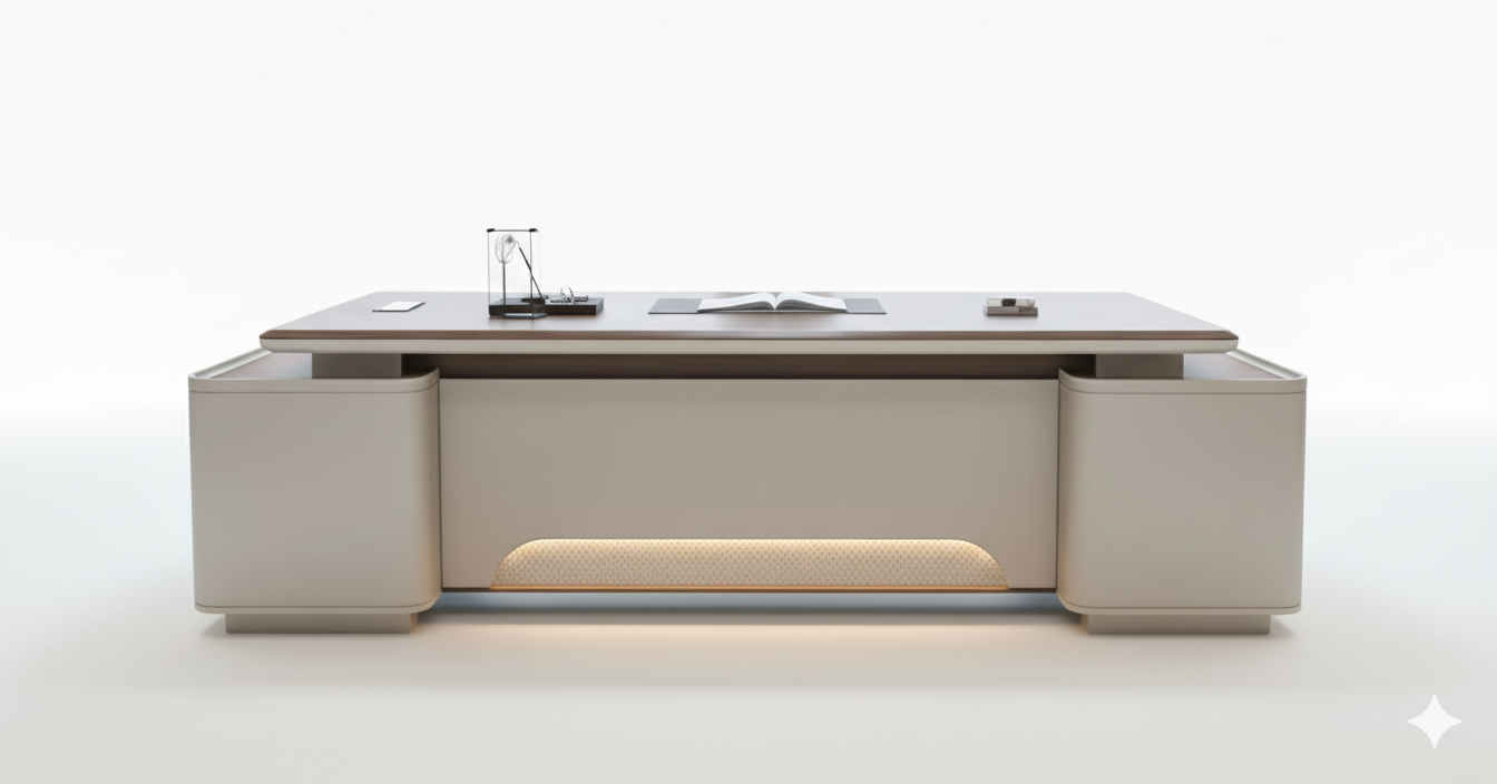 Bureau direction Walnut Executive 240 / 280 / 320 – Noyer haut de gamme