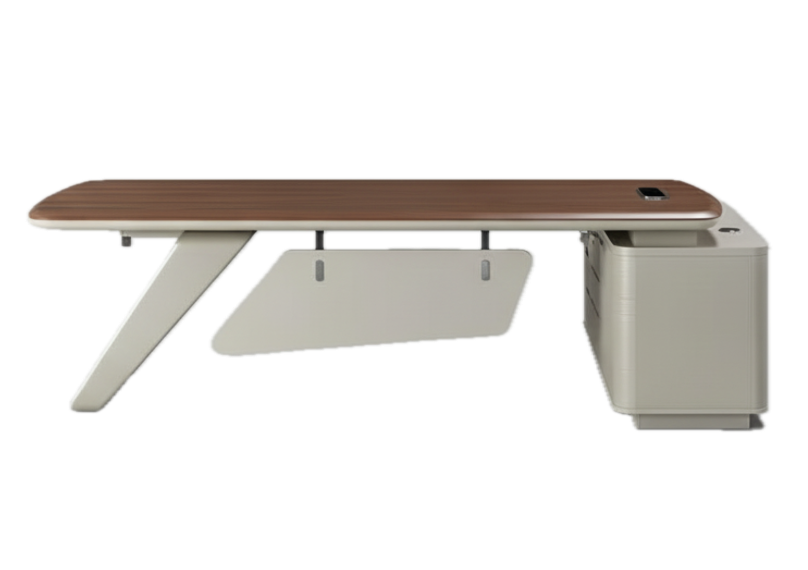 Bureau en angle Walnut Executive 240 / 260 / 300 – Noyer haut de gamme