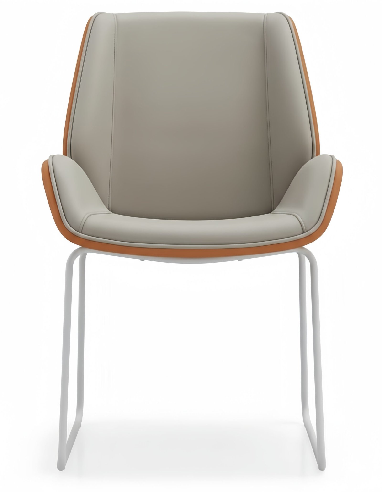 Chaise de bureau – Standard Pro (hauteur fixe, piètement luge, simili cuir PU)