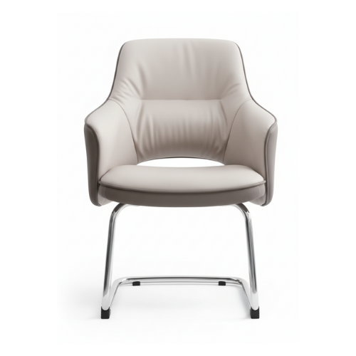 Chaise visiteur – S-003C Visitor Line (piètement luge, simili cuir PU)
