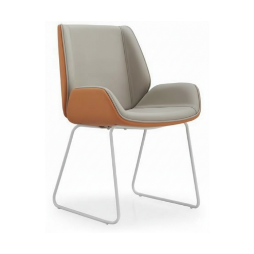 Chaise de bureau – Standard Pro (hauteur fixe, piètement luge, simili cuir PU)