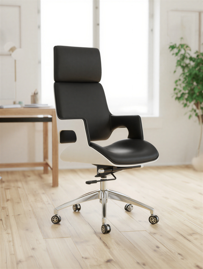 Aura Signature chaise de bureau dans un bureau exécutif contemporain