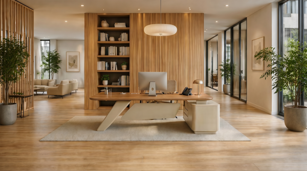 Bureau de direction Le Souverain placage de noyer véritable haut de gamme