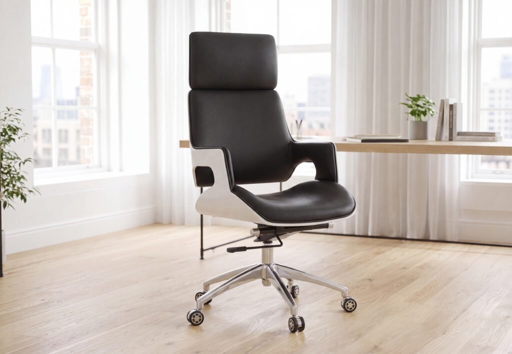 Aura Signature chaise de bureau dans un bureau exécutif contemporain